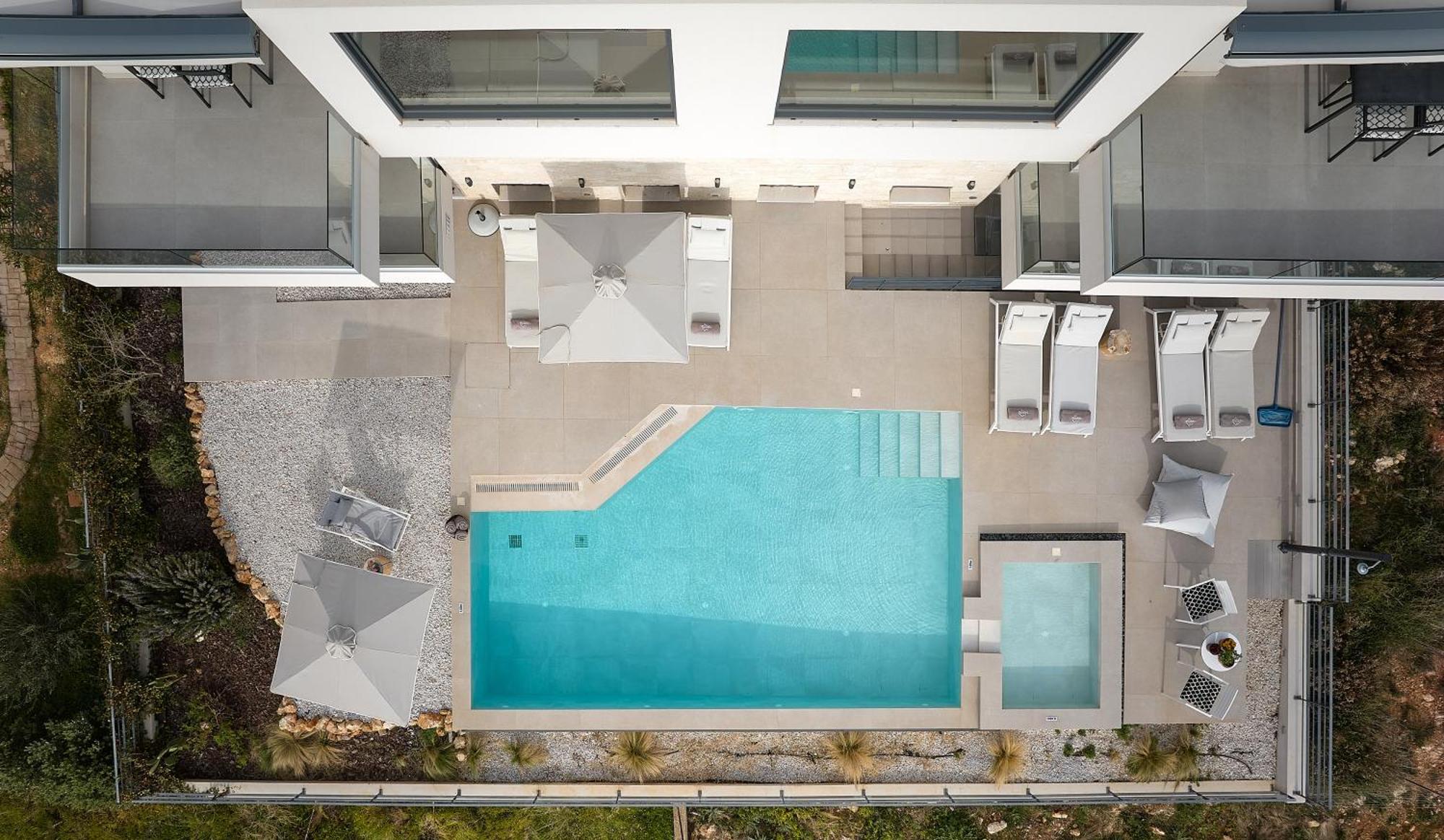 דירה Pachnes Luxury - Heated Pool, Sea View