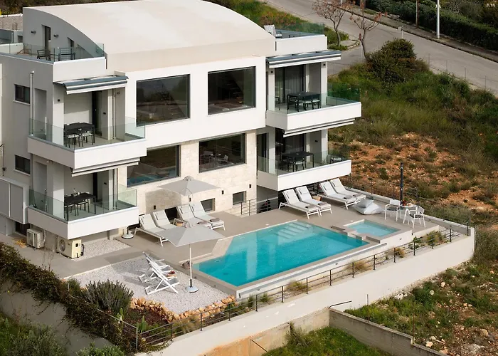 Pachnes Luxury Apartments - Heated Pool, Sea View