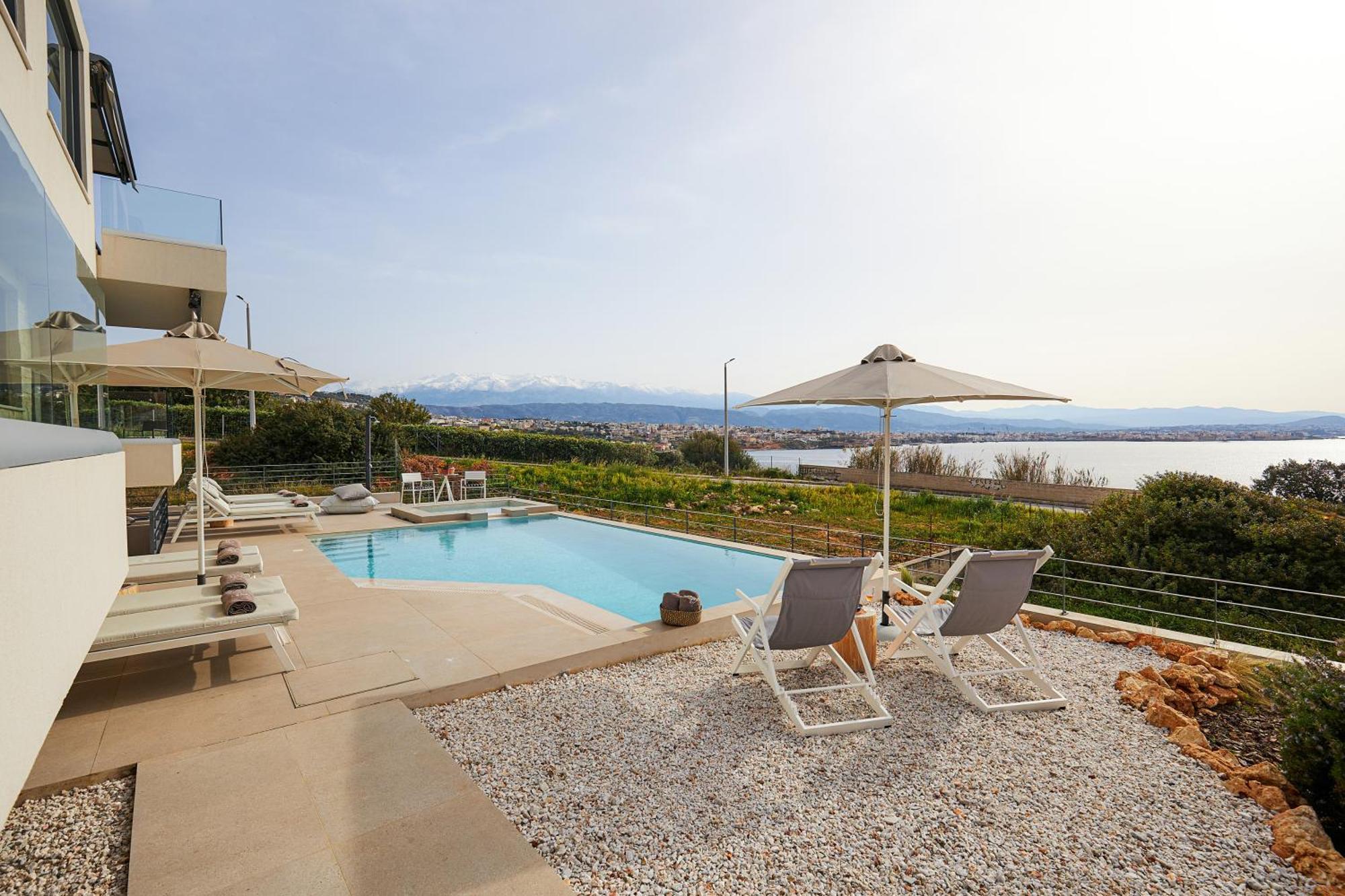 Pachnes Luxury - Heated Pool, Sea View * Kounoupidhianá